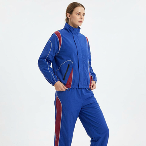 Conjunto Deportivo para Mujer, Chaqueta de Manga Larga y Pantalones hasta el Tobillo con Cintura Ajustable, Corte Regular para Otoño, Deportes Casuales - Product Image 6