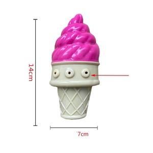 Knagdarpet High Quality TPR Ice-cream Shape <b>Dog</b> <b>Toy</b> Light Float Chew Grinding Teeth <b>Interactive</b> Training - Product Image 3