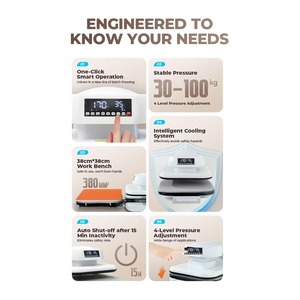Machine de Presse à <span class=keywords><strong>Chaud</strong></span> Entièrement Automatique Coque Moulée Intégrée, Meilleure Vente, pour Impression à <span class=keywords><strong>Chaud</strong></span> sur T-shirts - Product Image 5