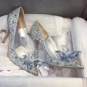 <span class=keywords><strong>Scarpe</strong></span> da <span class=keywords><strong>Sposa</strong></span> con Strass e Cristalli 2026, Décolleté a Punta con Tacco Alto 8cm per Donne, Calzature Estive e Invernali - Product Image 2