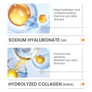 KORMESIC Vente en gros 7,5g Masque Patch Contour des Yeux Hydratant Apaisant Nourrissant à l'Aloe Vera, Or 24K, Acide Hyaluronique et Rose Anti-rides - Product Image 5