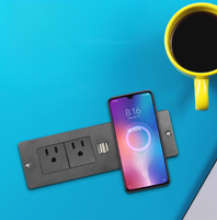 Chargeur sans fil multifonction intégré Chargeur sans fil USB pour bureau pour meubles
