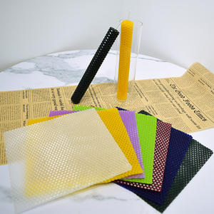 Feuilles <span class=keywords><strong>de</strong></span> fond <span class=keywords><strong>de</strong></span> teint en <span class=keywords><strong>cire</strong></span> <span class=keywords><strong>d</strong></span>'<span class=keywords><strong>abeille</strong></span>, étiquettes <span class=keywords><strong>de</strong></span> bougies naturelles <span class=keywords><strong>pour</strong></span> église, vente en gros, couleur personnalisée, 12 pièces - Product Image 2