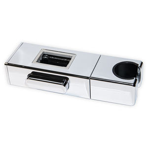 Support de <span class=keywords><strong>douche</strong></span> à main <span class=keywords><strong>universel</strong></span> réglable en ABS chromé traditionnel de 18 à 25 mm, support de rail coulissant, robinet de salle de bain d'appartement - Product Image 4