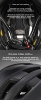 Casque de vélo unisexe aérodynamique pour le cyclisme en extérieur, hors route, en montagne, sur route, avec feu arrière rechargeable