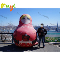 Poupées Matryoshka gonflables, modèle russe avec motifs colorés pour la décoration