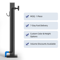 Fontaine d'eau extérieure antigel en acier inoxydable 304 noir avec couvercle de valve verrouillable pour cour, patio, tuyaux d'eau potable, conforme RoHS