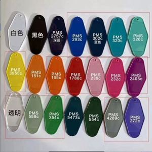 Custom Logo Vintage Motel Keychain Design Free Sample <b>Blank</b> Plastic UV Printed Metal Alloy Zinc for Personalised Style - Product Image 5