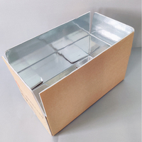 Boîtes d'expédition en mousse d'aluminium imperméable pour l'emballage alimentaire, l'expédition de fruits de mer