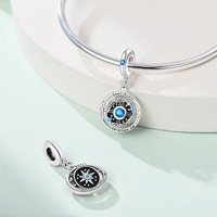 Breloques plaquées argent de qualité supérieure pour femmes, pendentifs Cœur, Appareil photo et Boîte aux lettres, perles de bracelet DIY, vente en gros directe usine