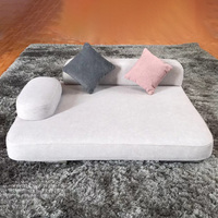 Nido Rectangular Ecológico para Mascotas y Perreras Sofá Cama para Perros Cama Nido de Tela con Embalaje de Cartón con Patas Cromadas