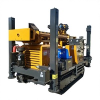 Machine de forage rotative sur chenilles hydraulique diesel clé en main pour puits de 200 m, moteur pour forage profond de roches dures