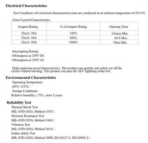 ฟิวส์ SMD 250V 6125 ฟิวส์แบบติดตั้งบนพื้นผิว 7A 8A 9A 10A ฟิวส์เซรามิก SMD - Product Image 4
