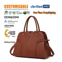 Sac à main de luxe en cuir véritable rétro tendance pour femmes, style européen et américain, grand sac à bandoulière de créateur