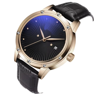 Orologio da <span class=keywords><strong>Uomo</strong></span> di Lusso Personalizzato OEM di Shenzhen, Cassa in Lega da 43mm, <span class=keywords><strong>Cinturino</strong></span> in <span class=keywords><strong>Pelle</strong></span>, Quadrante in Vetro - Product Image 3