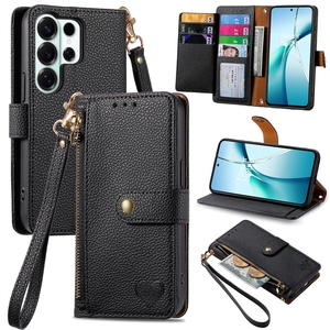 Funda Tipo Cartera con Diseño de Corazón para Galaxy S23/S24/S25/S26 Ultra, Funda con Ranuras para Tarjetas de Crédito para <span class=keywords><strong>Samsung</strong></span> A07/A17/A37/A57 - Product Image 6