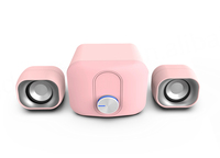 Para DHS-2111S USB 2.1 Sistema de Sonido Estéreo de 3.5-10W con Subwoofer de 2.5" y Control por Voz, Crossover de Audio de Tres Vías para Cine en Casa