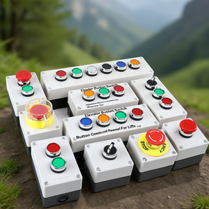 Bouton d'ascenseur en métal et plastique, étanche, panneau de commande à 123 boutons pour ascenseurs - Product Image 2