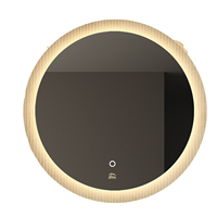 Miroir de courtoisie à LED au design moderne de l'usine professionnelle avec contrôle tactile réglable Fonction illuminée de style salle de bain amélioré