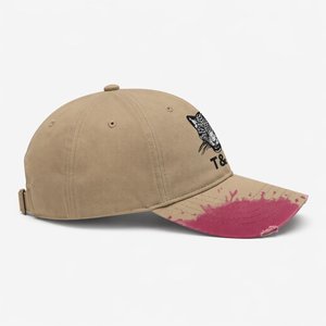 Wholesale Custom Logo <b>Flat</b> Embroidered Cotton Twill 6 Panel Baseball Cap Dad <b>Hat</b> Manufacturer - Product Image 3