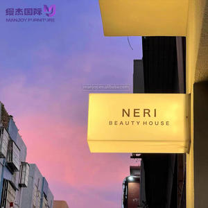 Özel akrilik ışık kutusu iş için LED duvar asılı reklam şirketleri hastaneler için açık dükkan tabela için parklar - Product Image 4