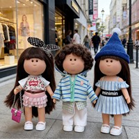 Muñeca de Peluche Hecha a Mano, Muñeca de Patata Rellena de Algodón PP, Regalo Creativo de Cumpleaños