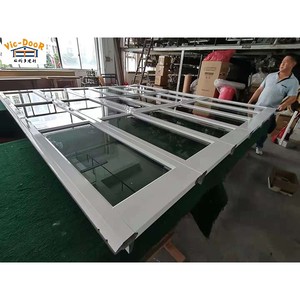 Puerta de <span class=keywords><strong>Garaje</strong></span> de Vidrio Templado con Marco de Aluminio, Puerta Peatonal Adicional, Seccional, Deslizante, Ascendente y Descendente, Aislamiento Térmico para Villa - Product Image 4