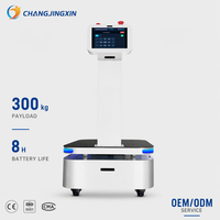 Changjingxin EF80 AMR de levage industriel 300 kg pour la manutention de matériaux en ligne, élévateur automatique, ISO9001, OEM, navigation laser SLAM, 10 mm, Intel