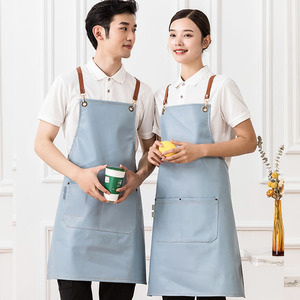 <strong>Customized</strong> <strong>Printing</strong> <strong>Apron</strong> Kitchen Household Waterproof Oil-Proof Leather <strong>Apron</strong> <strong>Work</strong> Clothes Waterproof <strong>Apron</strong> - Product Image 4