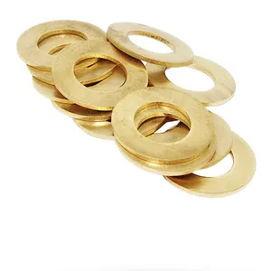 3/8 1/4 inch custom made small thin thick brass flat round shim washer