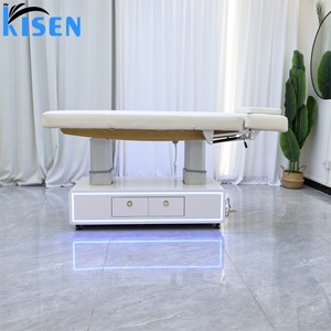 Fauteuil de Beauté Électrique Réglable Kisen Luxury Clinic avec 4 Moteurs, Lumière LED Bleue Tendance, pour Tatouage et Extensions de Cils, avec Armoire Intégrée - Product Image 5