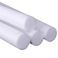 Vente en gros Résistant aux produits chimiques Étanche Blanc Solide PTFE Tige Extrude Tige Bâton en plastique