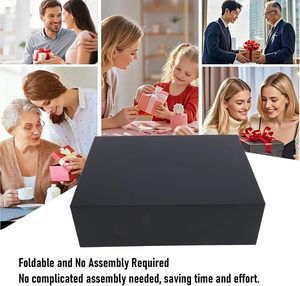 Custom Printed Rigid Black Gift <b>Box</b> <b>With</b> <b>Lid</b> Magnetic Package <b>Box</b> for <b>Small</b> Business - Product Image 2