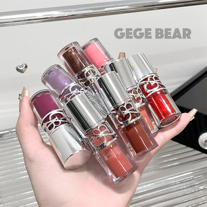 Gege กระจกลิปกลอสแวววาวกันน้ำได้สีสันสดใสให้ความชุ่มชื้นลิปกลอสความงามที่ชัดเจนสำหรับผู้หญิง - Product Image 1