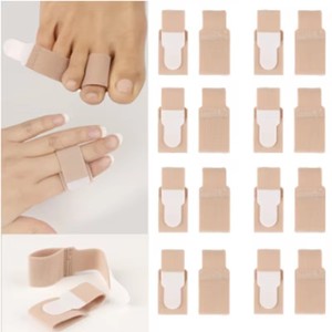 أداة تقويم أصابع القدم، مصحح إبهام القدم المتأرجح (Hallux Valgus)، ضمادة فاصلة للأصابع، جبيرة لف قابلة للتعديل للعناية بالقدم - Product Image 1