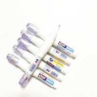 SURWIN PX121 Set de Papelería Escolar, Líquido Corrector, Bolígrafo de Tinta de 7ml con Punta de Aguja, Corrector para la Escuela