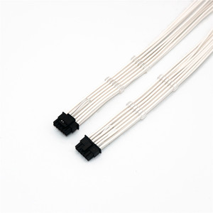 Ekstensi daya GPU PCI-E 5.0, berlapis perak GeForce 4090 Ti 16Pin 600W ATX3.0 12VHPWR ke 2x3X4x8Pin kabel ekstensi adaptor - Product Image 4