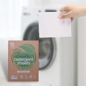 Feuilles de lessive sans liquide, écologiques, à parfum longue durée, nettoyage en profondeur, sans plastique, dissolution rapide, OEM - Product Image 4