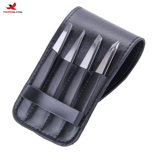 4 Pcs Professional Stainless Steel Eyebrow Tweezers <b>Set</b> Pouch Eco-Friendly Lightweight Sharp Tweezers GZ RTS Bulk Mixed Order - Product Image 1
