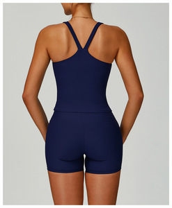 <span class=keywords><strong>Madame</strong></span> <span class=keywords><strong>v</strong></span>êtements d'extérieur fil Yoga gilet serré beauté dos haute résistance sport gilet extérieur course Fitness <span class=keywords><strong>v</strong></span>êtements - Product Image 3