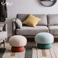 Tabouret pied moderne en forme de champignon pour enfants, meuble avec pochette, mobilier de salon, offre spéciale