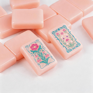 Mahjong américain de luxe moderne 2026, 160 tuiles, simple couche, gravées en jade, durables, écologiques, portables, en acrylique rose, pour fête - Product Image 3