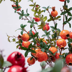 ZhiXia espuma 9 flores artificiales <span class=keywords><strong>Granada</strong></span> fruta ramas arreglo floral casa ventana mostrar artículos Decoración - Product Image 6