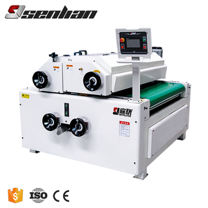 キャビネット、家具、ドア、床、ベニヤ材用のローラーコーティング付き木工用UVパテ充填機 - Product Image 1