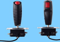 Manette de jeu miniature robuste pour simulateur de vol, originale, 8 directions, pour machine de jeu