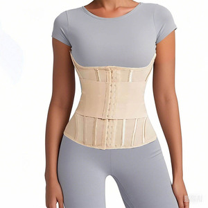 Wholesale Dual Layer Power Lift Compression <b>Shapewear</b> Removable Double Belt Abdominal Shaping Corset Postpartum Waist Cincher - Product Image 5