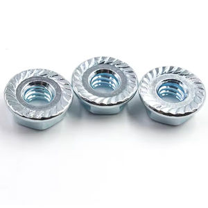 Flansch mutter DIN M6 M8 M10 M12 Klasse 8 Stahl verzinkte Sechs kant flansch mutter Großhandel - Product Image 3