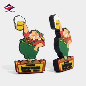 Longzhiyu, fournisseur de magnets en PVC, fabrication en gros depuis 20 ans, conception personnalisée, marquage d'entreprise, <span class=keywords><strong>aimant</strong></span> de réfrigérateur 2D <span class=keywords><strong>plat</strong></span> en caoutchouc souple - Product Image 2