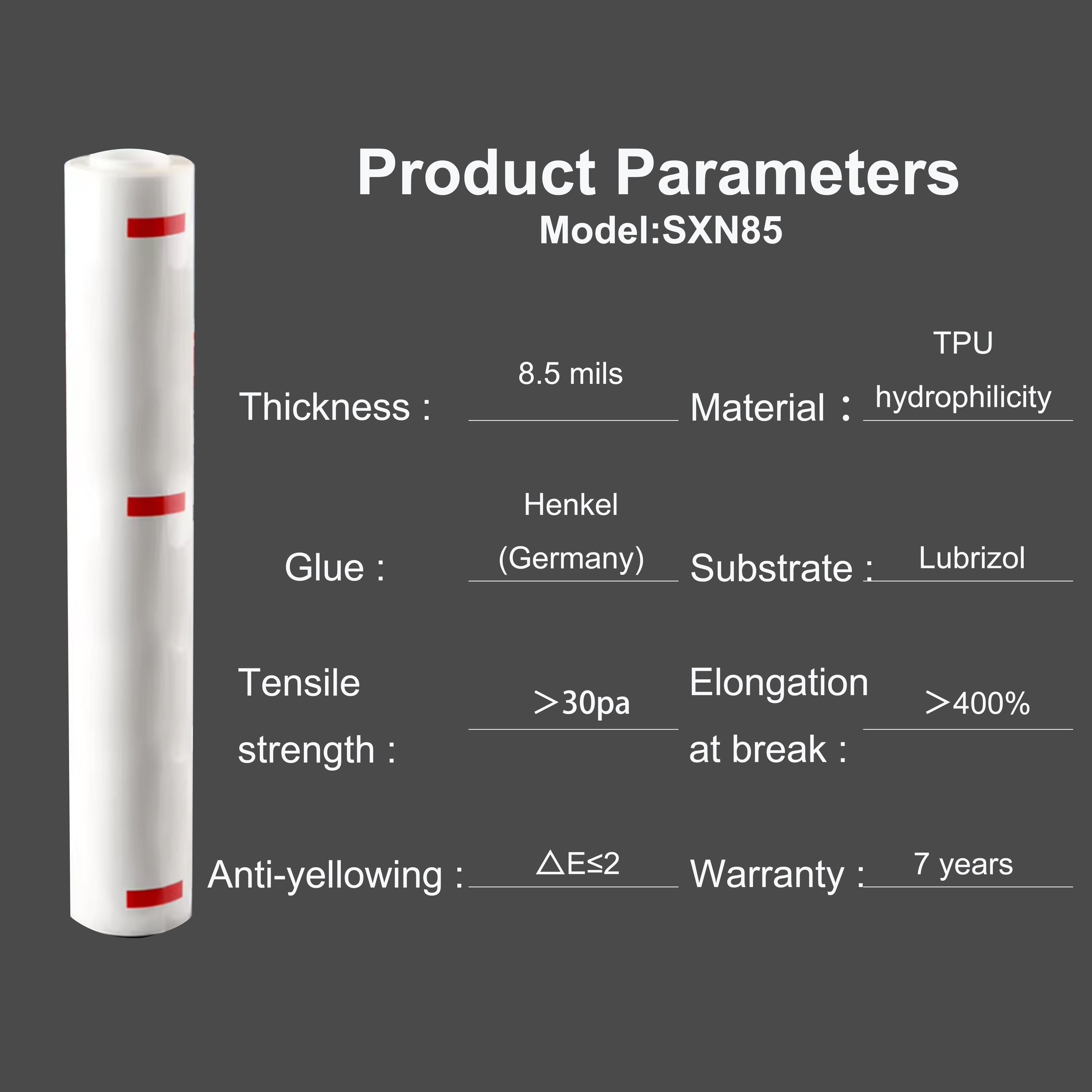 TPU (série N) transparent SXN85