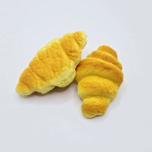 Croissant miniature en PU, saveur originale, simulation de blé, à rebond lent, pour décoration alimentaire et pâtisserie, vente en gros - Product Image 2